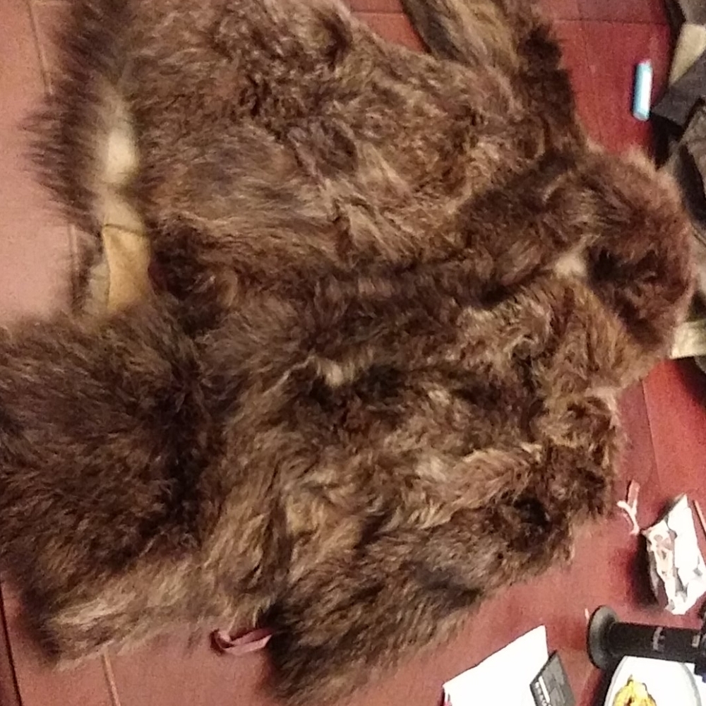 Real fur coat